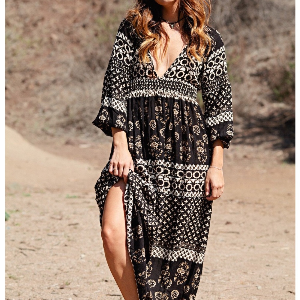 Raga Remington plunge maxi dress